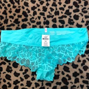 Teal extra low rise cheekster panties